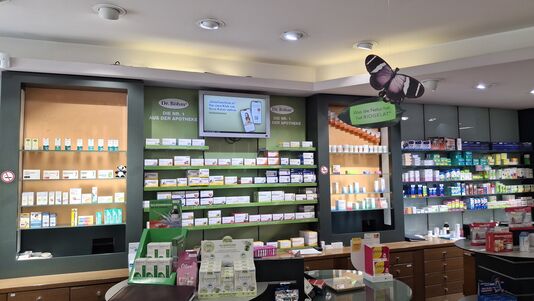 Innenraum einer Apotheke